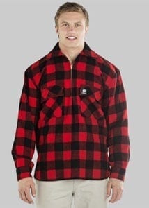 Swanndri Mens Ranger shirt red black check - Ecowool