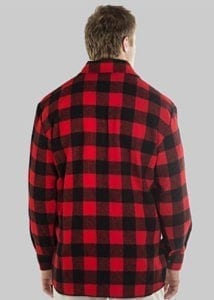 Swanndri Mens Ranger shirt red black check - Ecowool