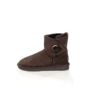 toggle sheepskin boot chocolate- Ecowool