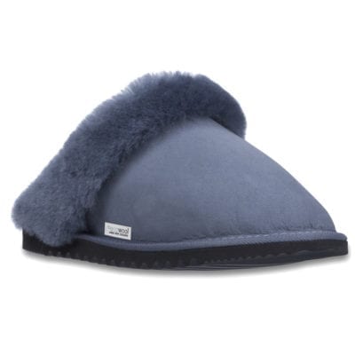 Ecowool deluxe sheepskin scuff grey
