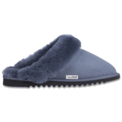 Ecowool deluxe sheepskin scuff grey