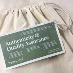 ecowool authenticity quality assurance cerficate