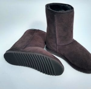 Oxford mid Sheepskin Boot Chocolate - Ecowool