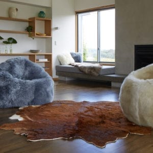 ecowool sheepskin bean bags