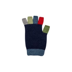 Kids possum merino fingerless multicoloured gloves - Ecowool