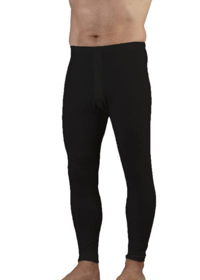 Supreme merino mens leggings black - Ecowool