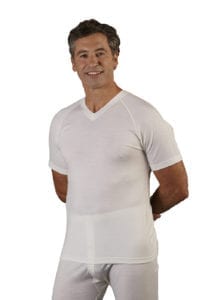 Supreme merino short sleeve thermal white - Ecowool