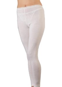 Supreme merino womens leggings white - Ecowool