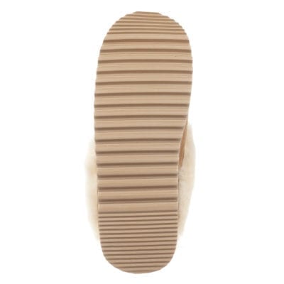 Ecowool deluxe sheepskin scuff chestnut