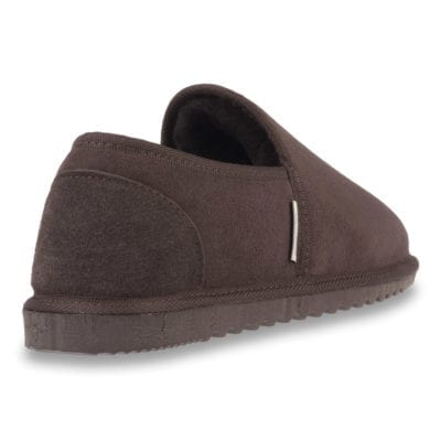 Ecowool Distinction Mens sheepskin slipper chocolate