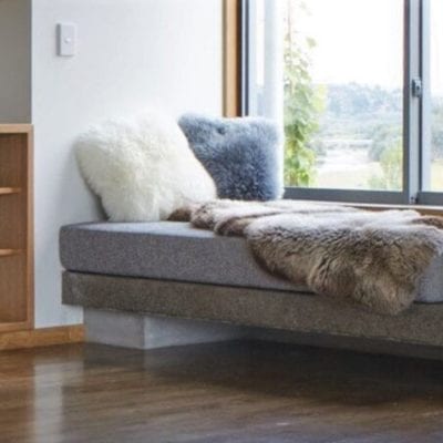 sheepskin cushions ivory - ecowool