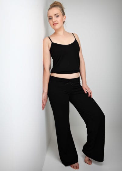 merino lounge pants black - ecowool