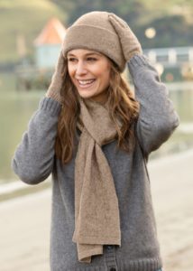 Possum Merino Unisex Scarf oyster- Ecowool