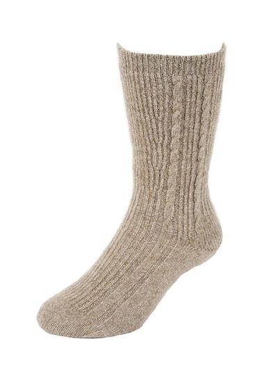 possum merino health sock natural - ecowool