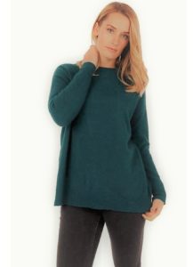 possum merino lounge sweater jade ecowool
