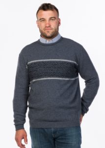 possum merino alpine sweater sky- ecowoo