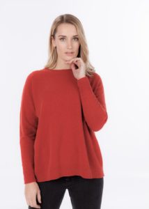possum merino lounge sweater ruby ecowool