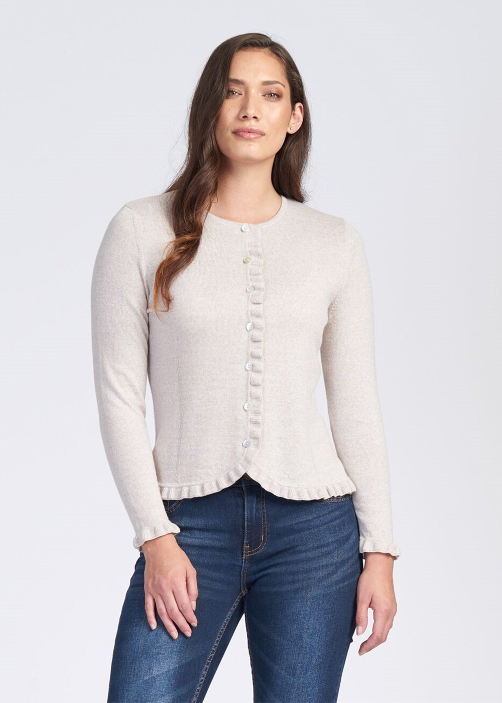 frill cardigan