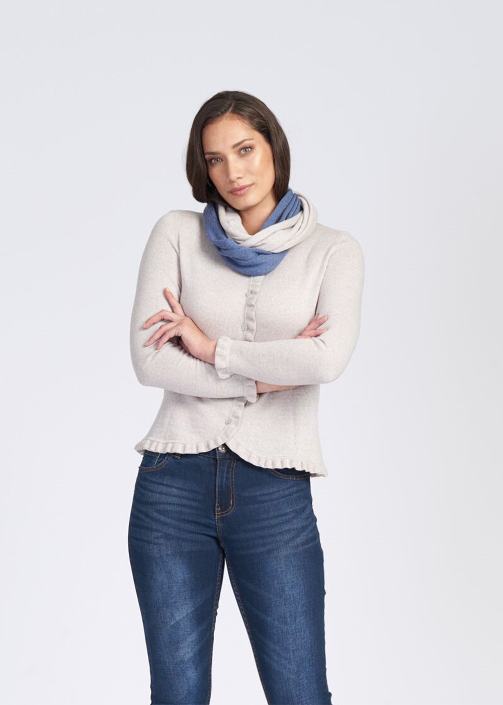 frill cardigan