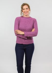 possum merino float stitch sweater heather - ecowool