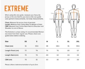 extreme hoodie size guide ecowool
