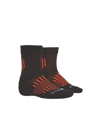 merino technical sock black & tiger stripe - ecowool