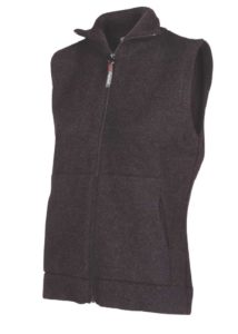 recycled ecopossum vest charcoal - ecowool