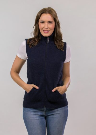 possum merino eco vest denim - ecowool
