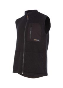 Wool endurance vest black - ecowool