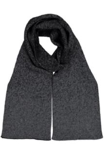 possum merino speckled scarf charcoal - ecowool