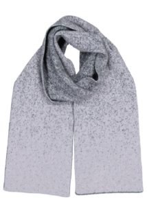possum merino speckled scarf silver - ecowool