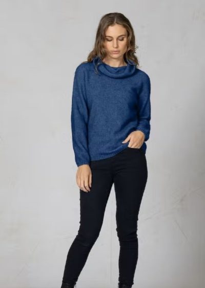 possum merino cowl neck regatta-ecowool