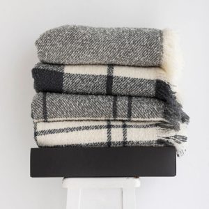 wool twill throws - ecowool