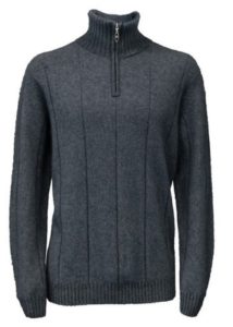 possum merino javelin sweater charcoal - ecowool