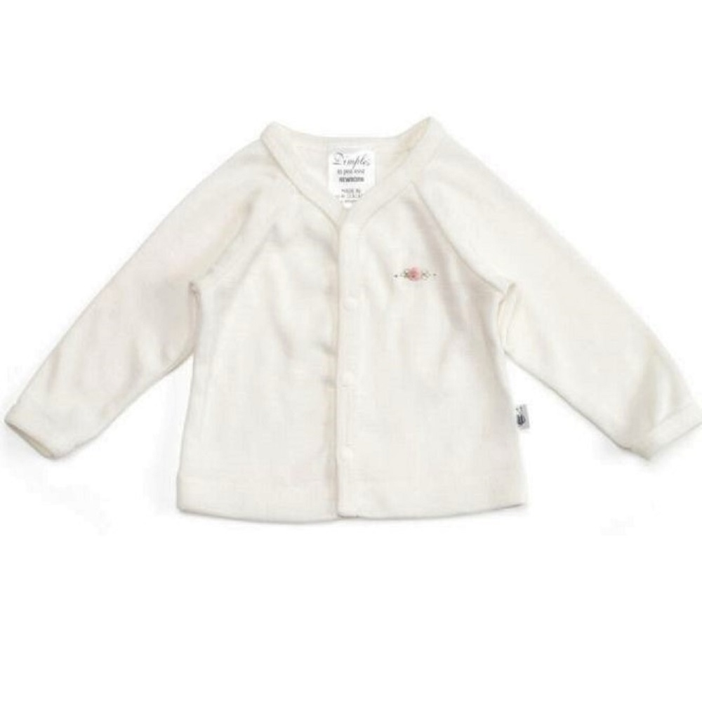 cream baby cardigan