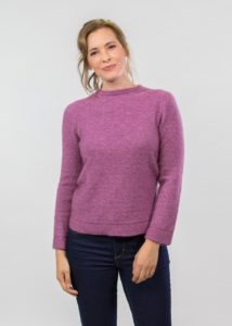possum merino float stitch sweater heather - ecowool