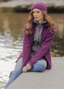 Possum Merino Market Day Jacket twilight amethyst ecowool