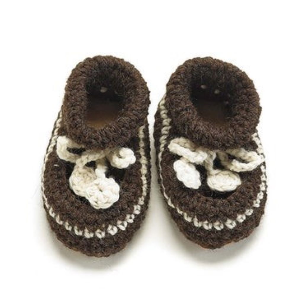 Baby Crocheted Booties - Ecowool