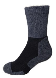 possum merino boot sock schist black ecowool