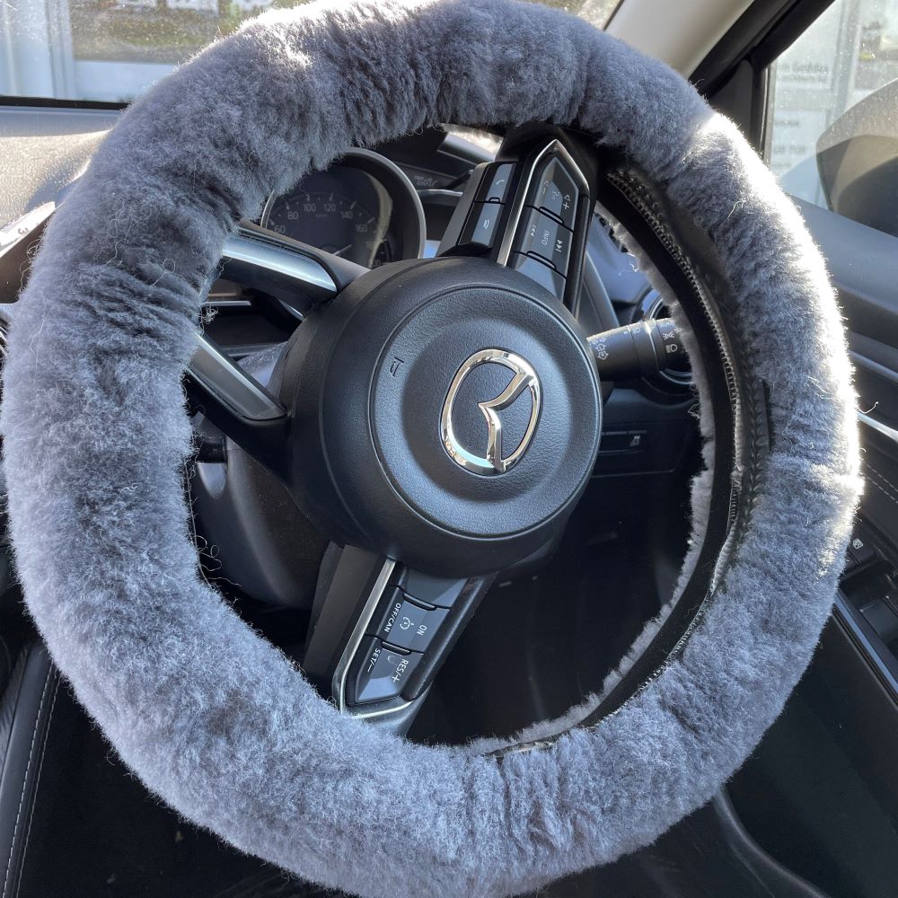 Sheepskin Steering Wheel Cover - Ecowool