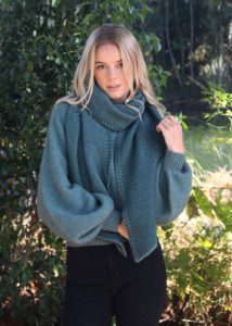 possum merino bias wrap sage tasman ecowool