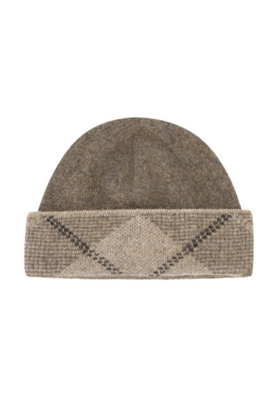 695 Tartan Beanie Ash