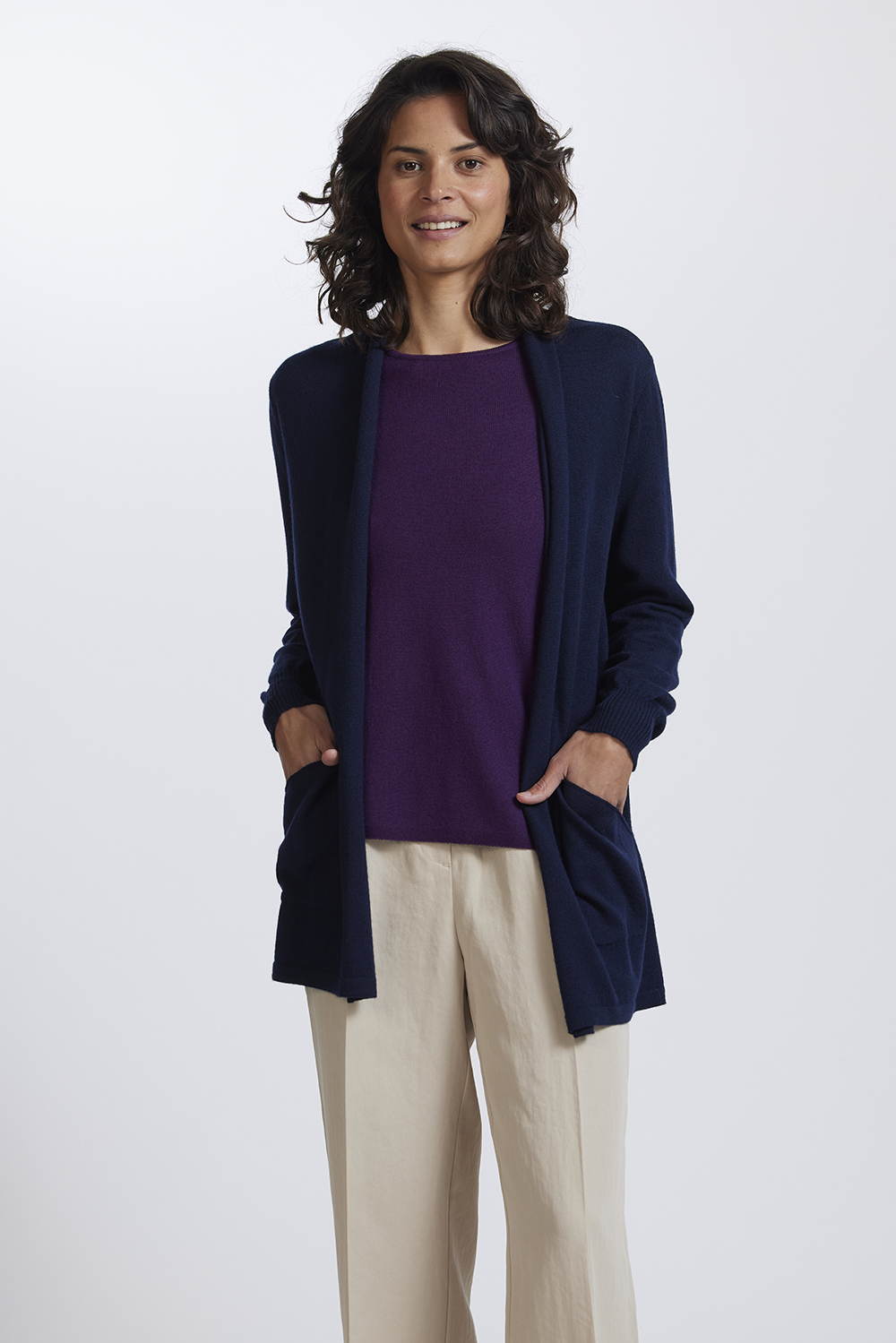 Super Soft Merino Open Front Cardigan Womens Knitwear Ecowool