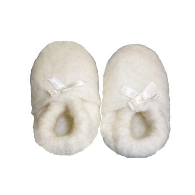 snugglys merino wool baby booties - Ecowool
