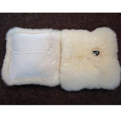 sheepskin cushion ivory - Ecowool