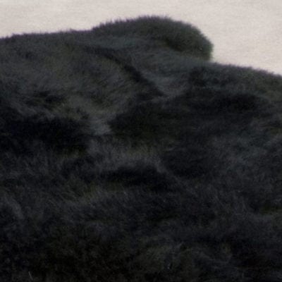 ecowool single sheepskin rug black