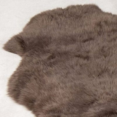 Ecowool Sheepskin Rug - Chocolate brown